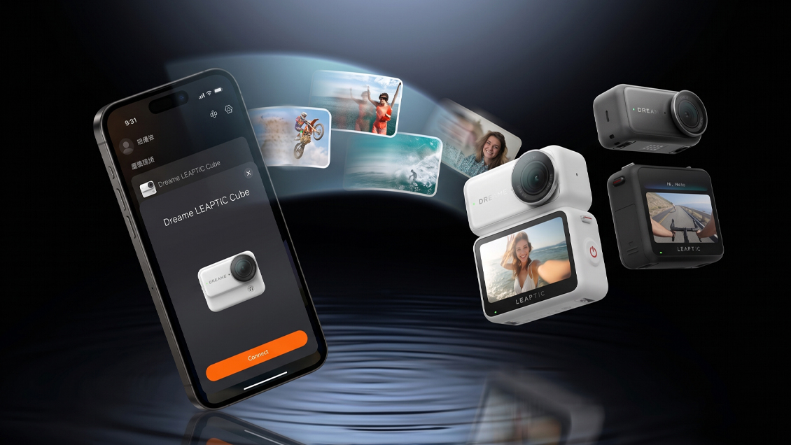 екшн-камера Dreame Leaptic Cube керування зі смартфона екшн-камера Dreame Leaptic Cube керування зі смартфона